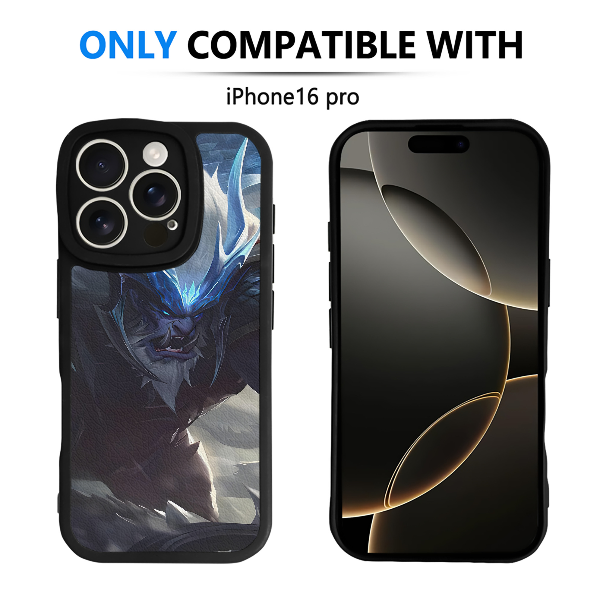 （画像用） リーグ・オブ・レジェンド League of Legends LOL 【iPhone 16シリーズ対応】シリコンスマホケース（レザー調） 材質：シリコン